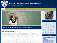 Tablet Screenshot of burrillvilleteachers.org